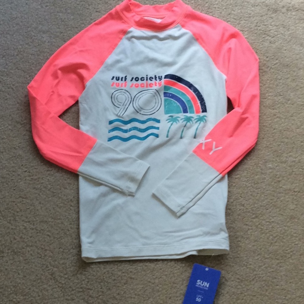 Roxy rash guard NWT